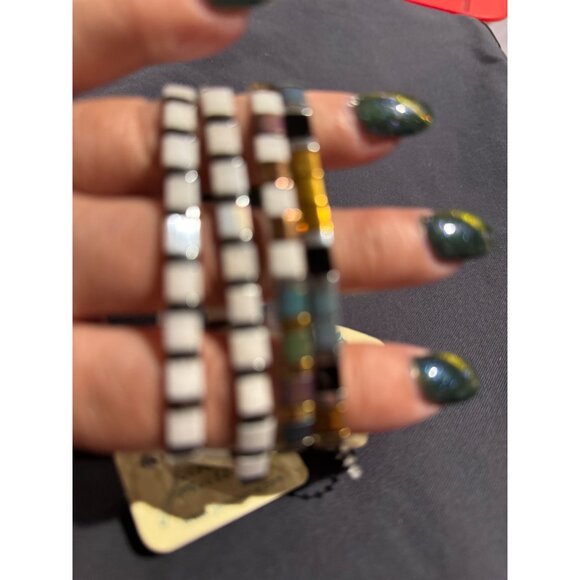 Jane Marie Stretch Thin Bracelets Bundle Of 4 NWT - Picture 2 of 6